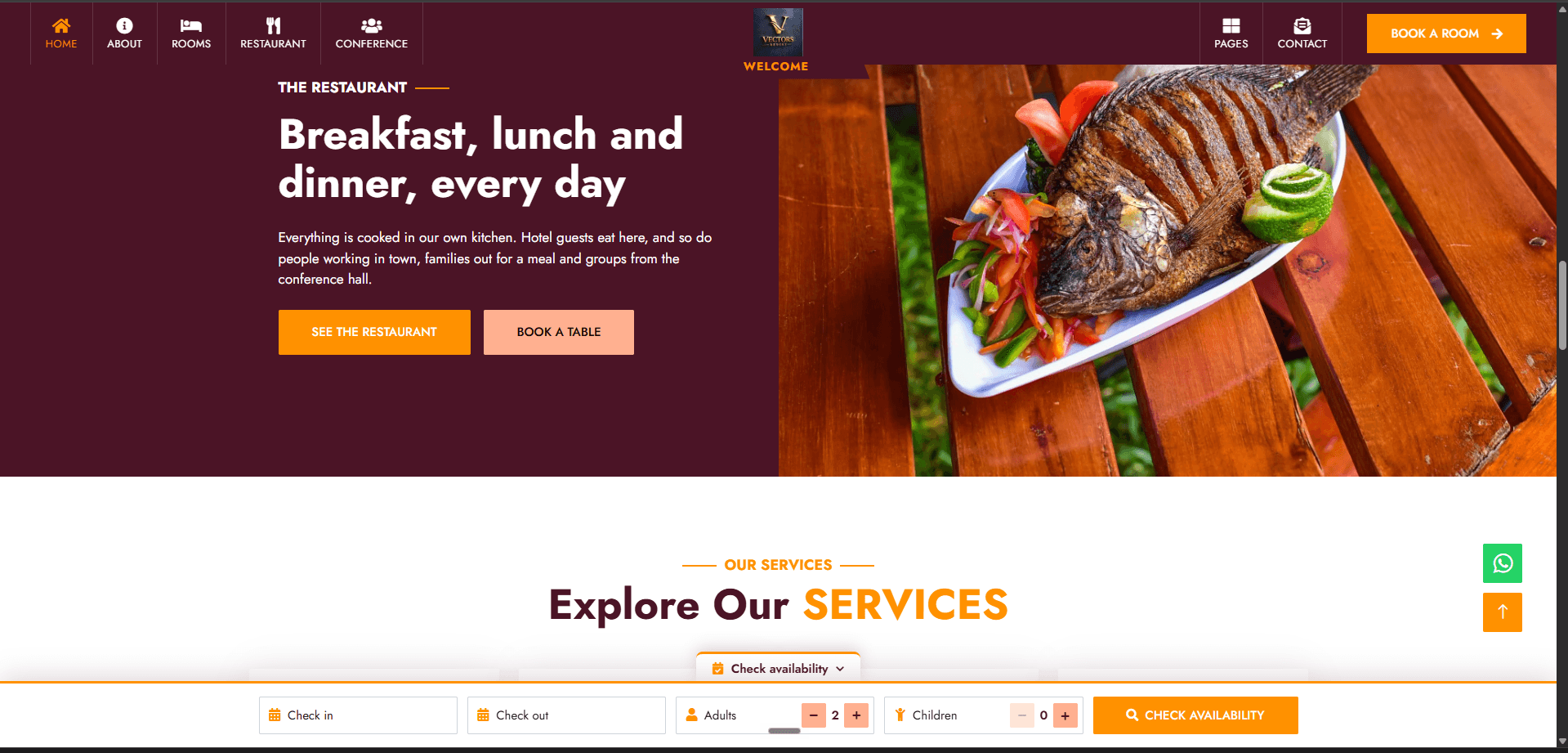 Vectors Resort interface